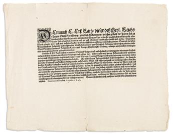 German Broadsides: Two 17th Century Examples.